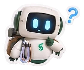 Sherpa mascot looking confused, with a question mark