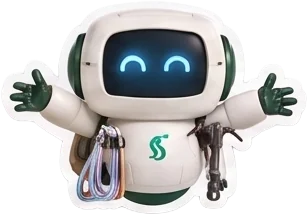 Sherpa mascot with arms wide open