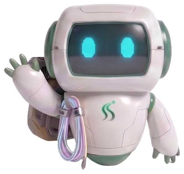 Sherpa mascot waving